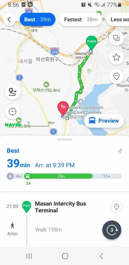 transports en Corée du Sud