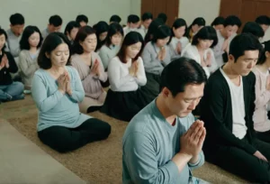 corée, parents, prier